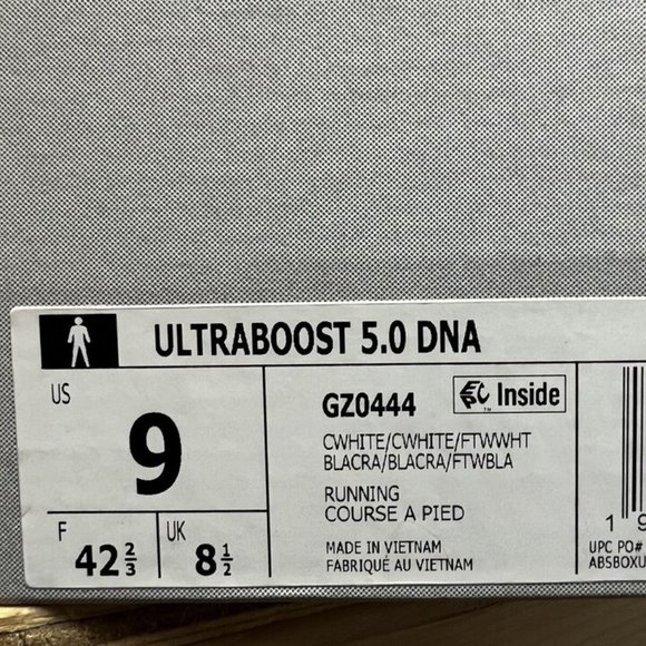 adidas Mens Ultraboost 5.0 Dna Running Shoe White Size 9 M main image 4